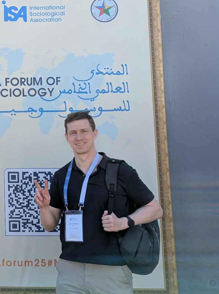 Andrew Mitchell at the ISA Forum of Sociology in Rabat